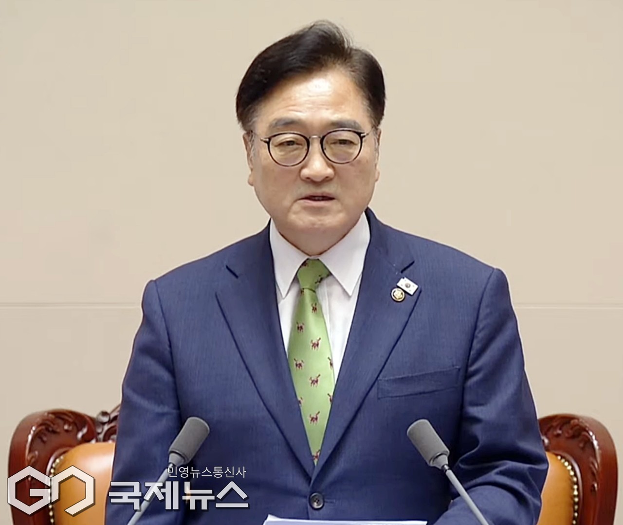 ▲우원식 국회의장은 11일 오후 국회 본회의에서 노상원 수첩 관련 발언 당사자는국민 앞에 헌법과 민주주의 앞에 정식으로 사과하라고 강력하고 엄중하게 요구하고 있다./사진=이용우 기자