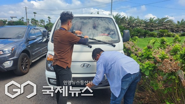 서귀포시는 지난 10~11일을 ‘자동차세·과태료 체납차량 합동 단속의 날’로 지정해 집중 단속을 벌인 결과, 체납 차량 30대의 번호판을 영치하고 663만 원을 즉시 징수했다.[사진=서귀포시청]