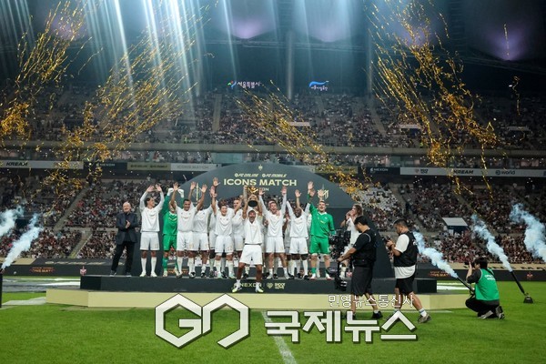 2년 연속 아이콘 매치를 제패한 실드 유나이티드 (사진/이윤성 기자)