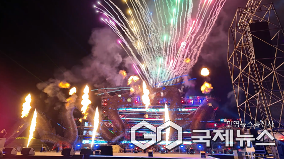 폐막 불꽃놀이.(사진=김제시)