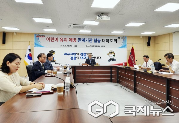어린이유괴예방 관계기관 회의 모습(사진제공=대구시청)
