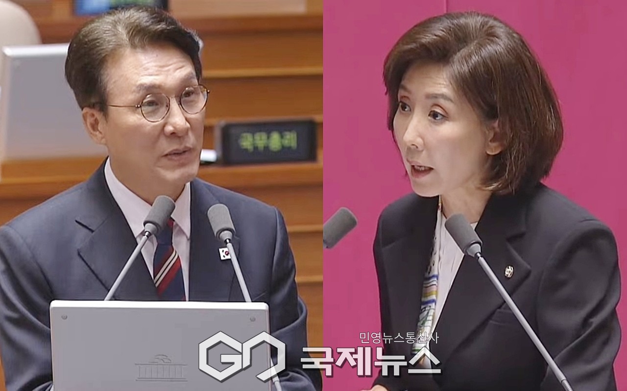 ▲김민석 국무총리는 18일 오후 국회 교육과 사회, 문화 분야 대정부질에서 대법원장 사퇴 등 주요 현안에 대해 질의하고 있다./사진=이용우 기자 