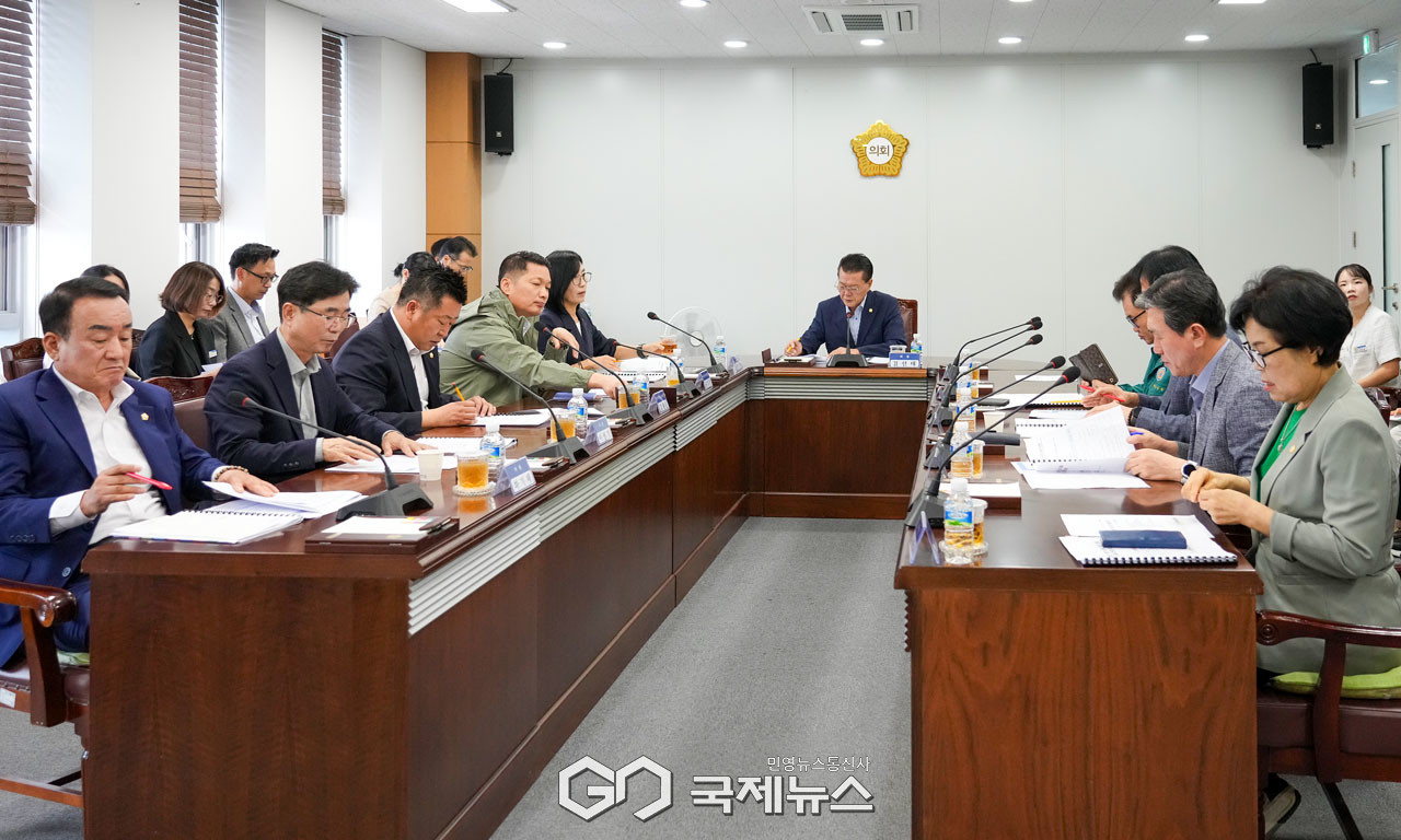 (제공=영천시의회) 전체 의원 간담회