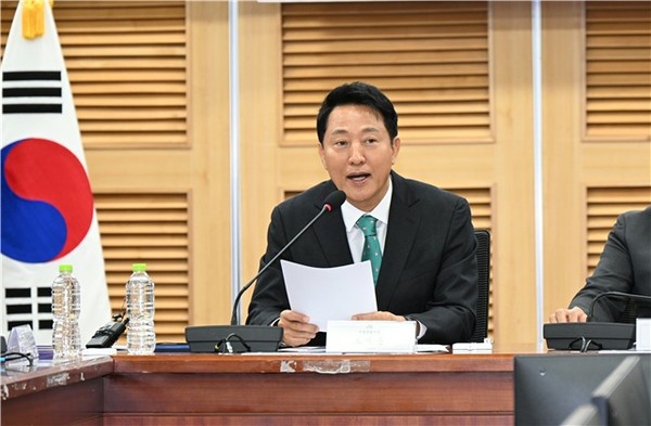 오세훈 서울시장이 22일(월) 국회의원회관에서 열린‘내일이 더 기대되는 서울- 신속통합기획, 무엇을 바꾸었는가’ 토론회에 참석해 축사하고 있다. (사진/서울시 제공)