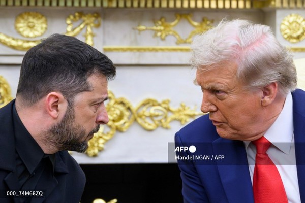 볼로디미르 젤렌스키 우크라이나 대통령(왼쪽)과 도널드 트럼프 미국 대통령. 사진제공/AFP통신