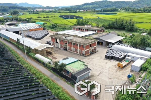 가축분뇨 처리시설이 들어오는 퇴비공장 전경.(제공=보은군청)