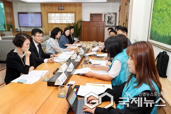 교원단체와 간담회 모습.(제공=충북도교육청)