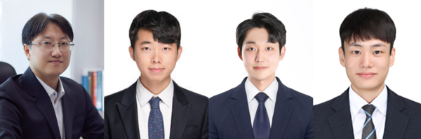 (사진제공=UNIST) [연구진사진](좌측부터) 이영주 UNIST 교수, 이재범 한국표준과학연구원 박사, 이진구 UNIST 연구원(제1저자), 이승준 한국표준과학연구원 박사