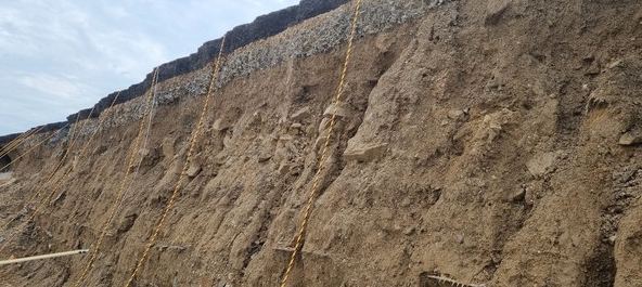 오산 가장교가도로 붕괴 현장. 사진제공=오산시청