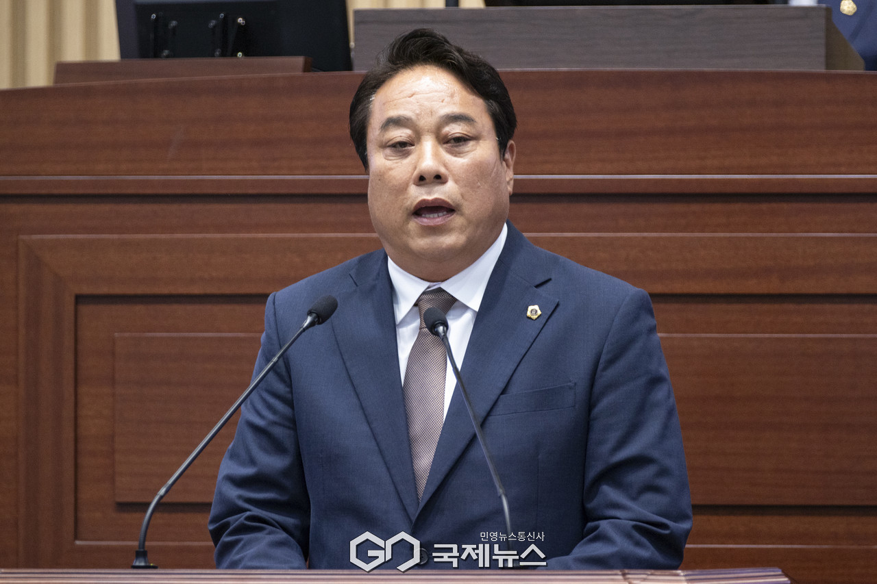 (제공=경북도의회) 5분 자유발언하는 노성환 의원