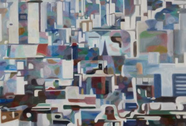 장애예술기획전 허겸, 서울 No. 9 ― Before Sunset, 2024, 캔버스에 유채, 80.3×116.8cm [사진제공=서울문화재단]