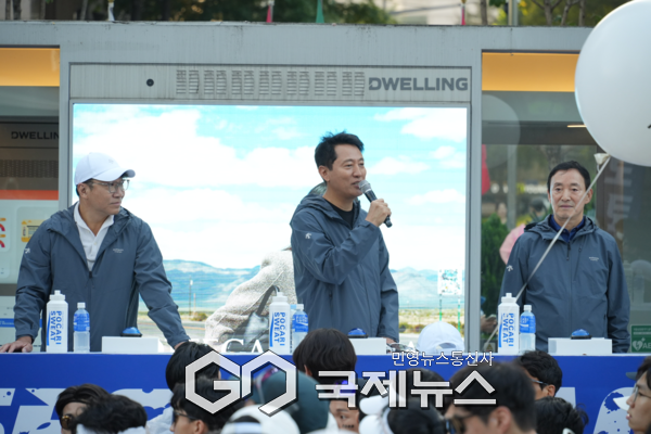 2024년 서울달리기 오세훈 서울특별시장 현장참석 사진 [사진제공=서울시청]