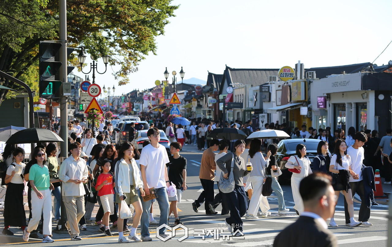 (제공=경주시) 추석연휴 황리단길 전경