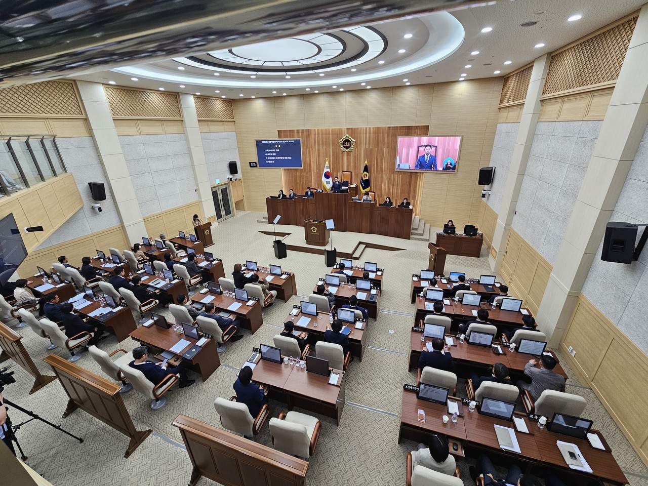 세종시의회 제101회 임시회 제1차 본회의/신건수 기자