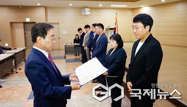 규제개혁 수상 모습(사진=단양군)