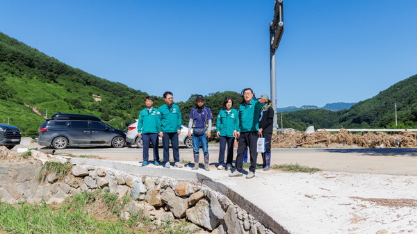 김윤철 합천군수 피해현장 방문 점검 자료사진