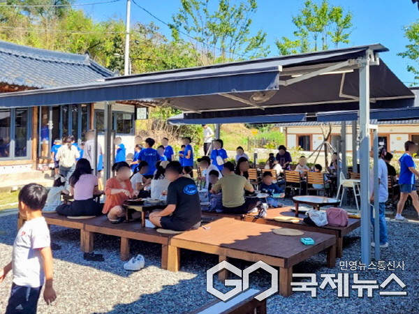 (사진제공/창녕군) 추석연휴 창녕군 산토끼밥상 모습.