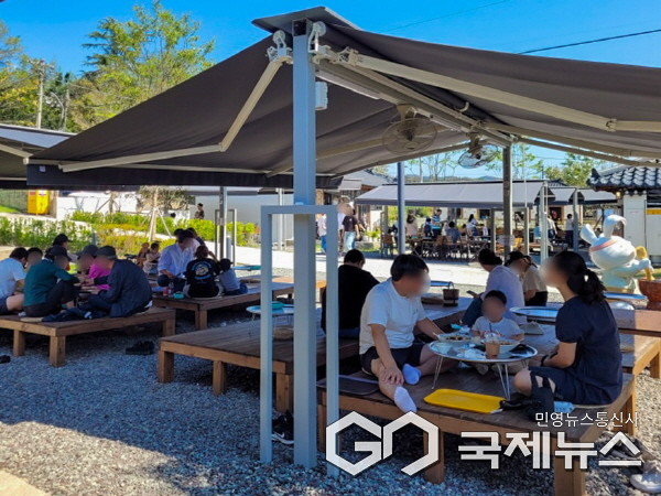 (사진제공/창녕군) 추석연휴 창녕군 산토끼밥상 모습.