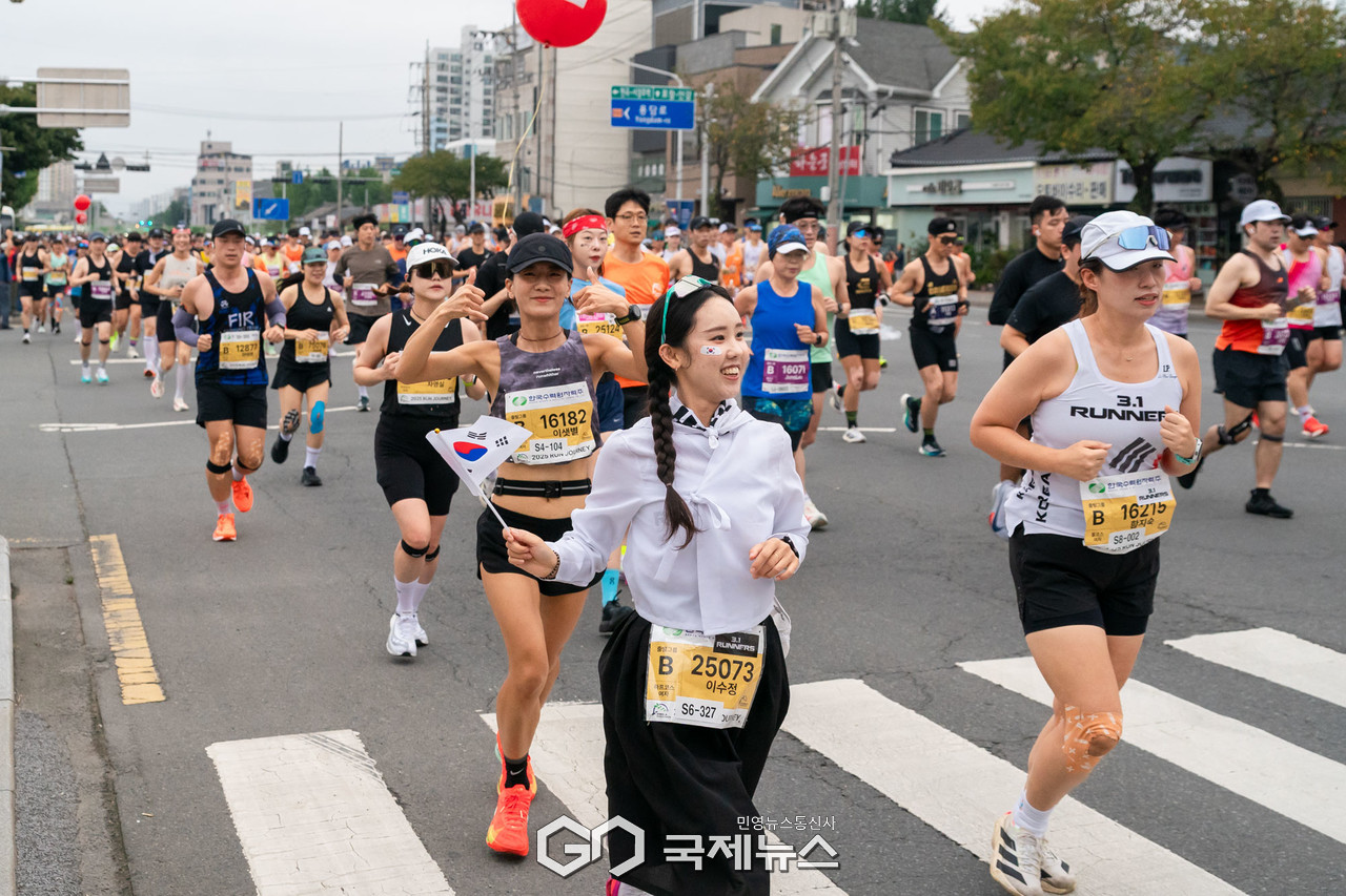 (사진=김진태 기자)  2025 경주국제마라톤대회