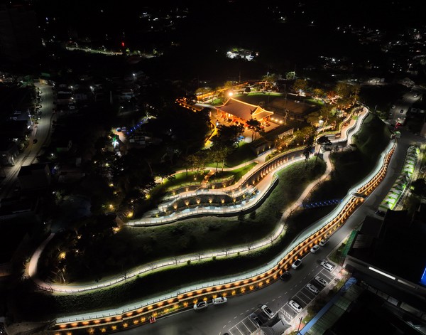 열선루 야경 전경. ⓒ 보성군