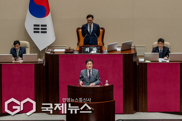 국회 본회의에서 제안 설명하는 김대식 의원