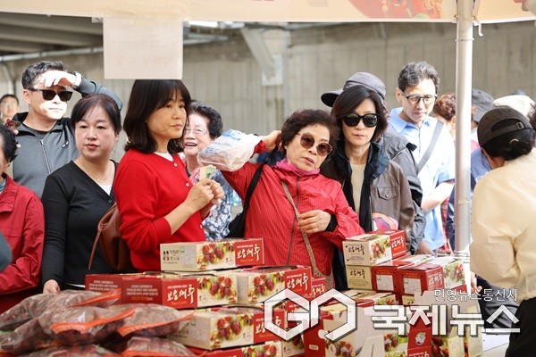 대추축제장 방문한 관람객 모습.(제공=보은군청)