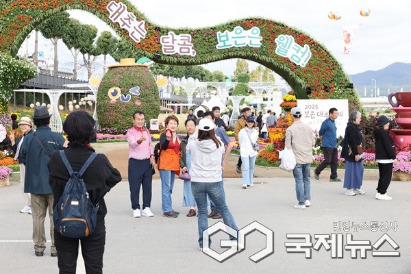 대추축제장 방문한 관람객 모습.(제공=보은군청)