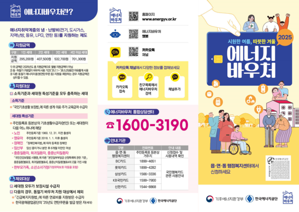 (사진제공=에너지공단) 에너지바우처 홍보물