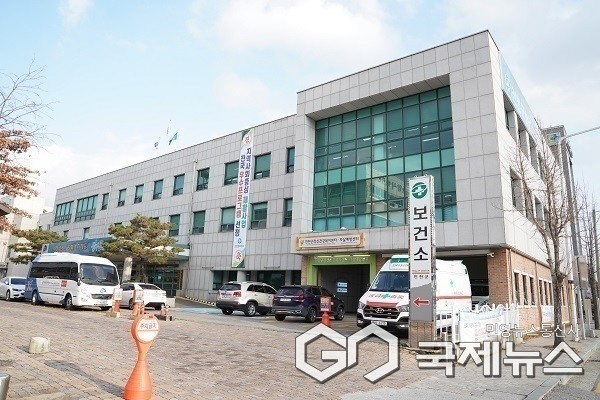진천군보건소 전경.