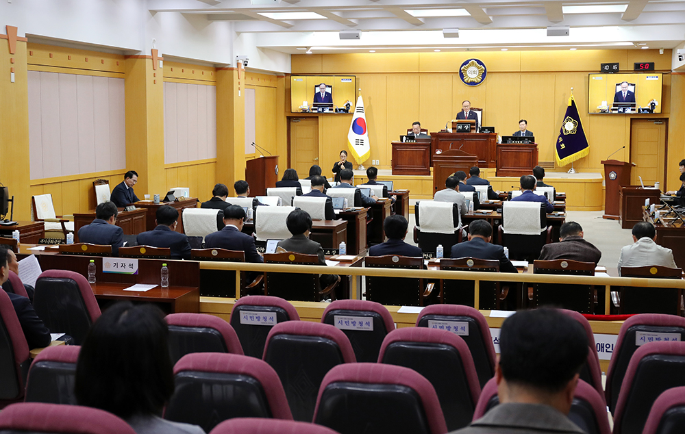 서산시의회, 제309회 임시회  폐회식 (시의회)