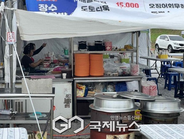 ‘2025 양산삽량문화제’에서 일회용품 사용을 줄여 친환경 조성에 앞장서고 있다./사진=양산시