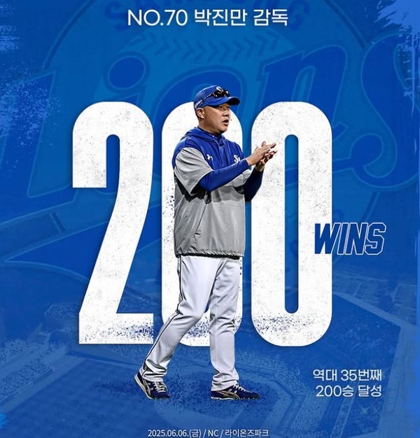 박진만 감독 (사진=삼성라이온즈SNS)