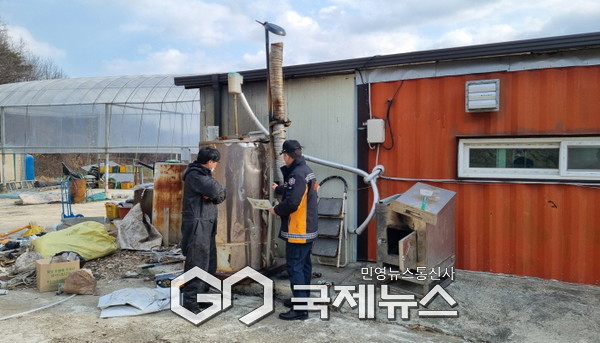 화목보일러 취급가구 안전 점검 사진