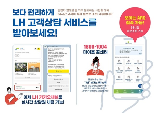 (사진제공=LH) LH 고객상담서비스 고도화 관련 이미지(인포그래픽)