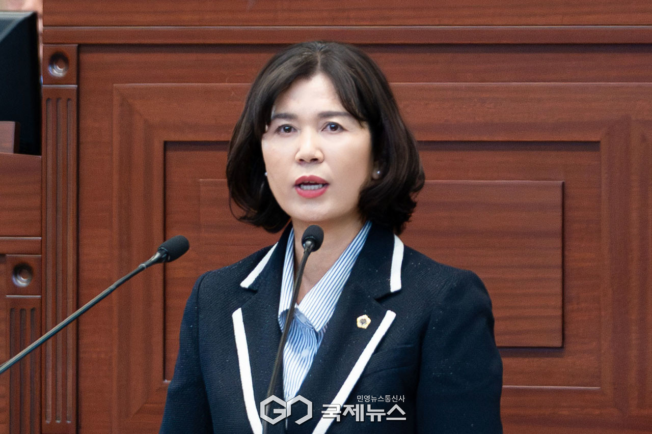 (사진=김진태 기자) 도정질문하는 김경숙 의원