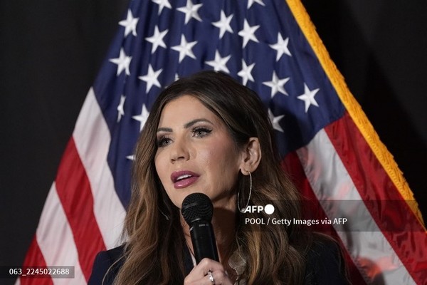 크리스티 놈 미국 국토안보부 장관. 사진제공/AFP통신