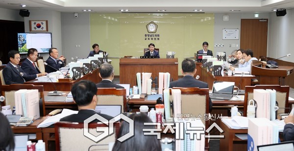 행정사무감사 교육위원회/충남도의회 제공