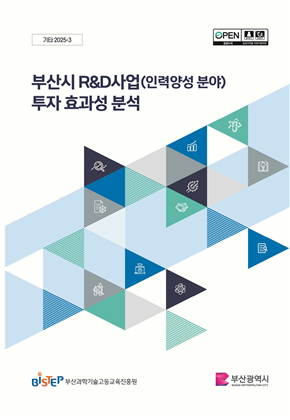 부산시 R&D 사업 투자 효과성 분석 보고서 표지