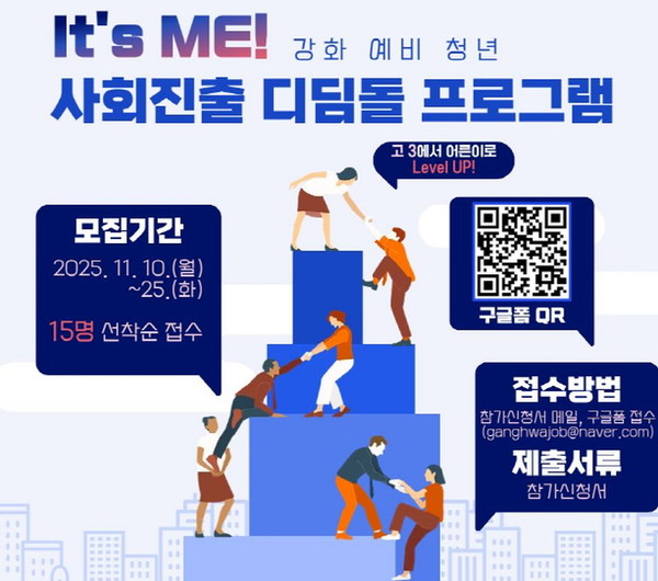 강화군 창업‧일자리센터 예비 청년 지원 프로그램 운영 홍보 이미지 (사진=강화군 창업‧일자리센터)