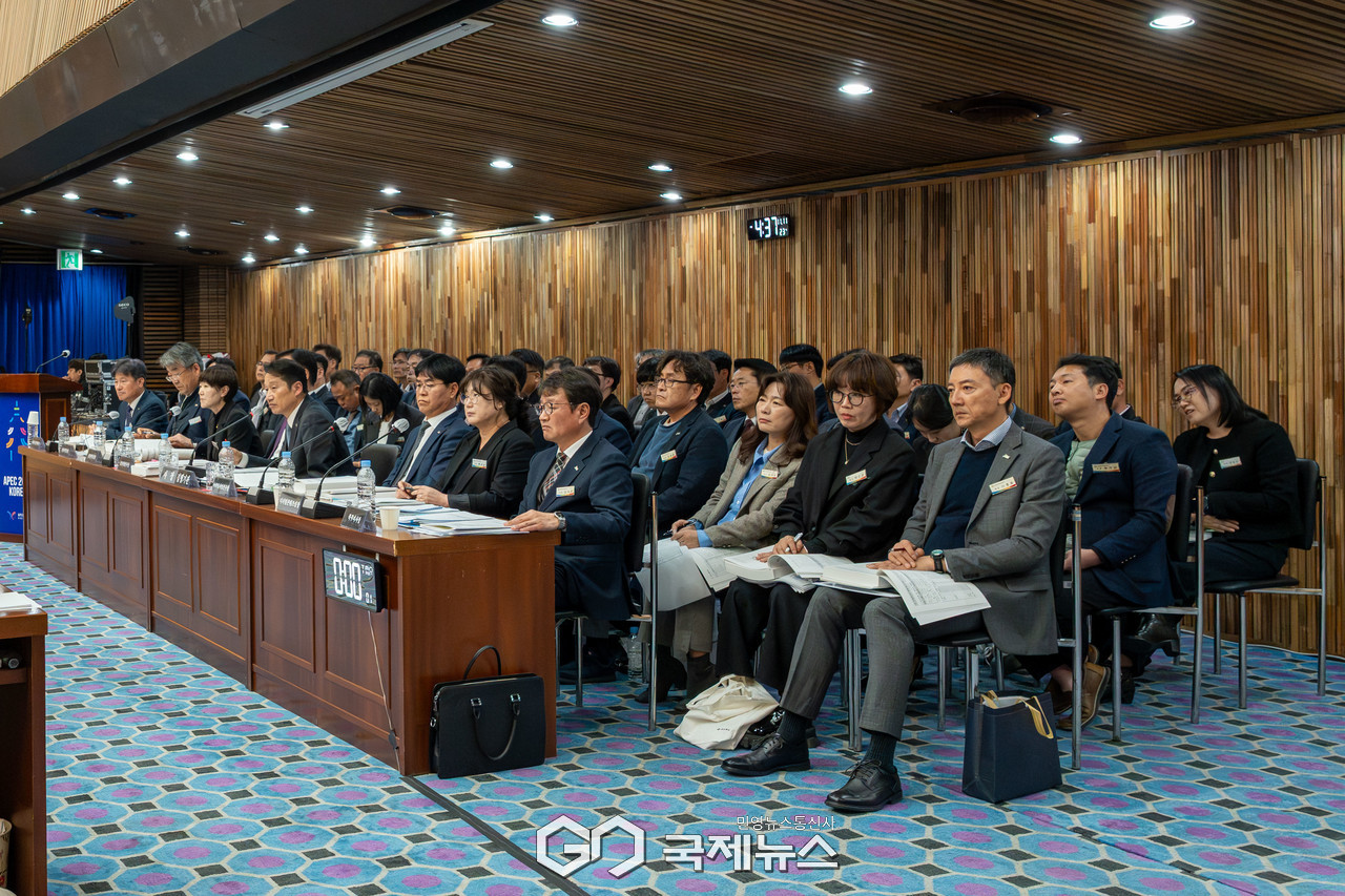 (사진=김진태 기자) 경북문화관광공사 행정사무감사