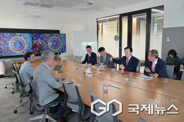 호주 우주청 방문 사진/진주시