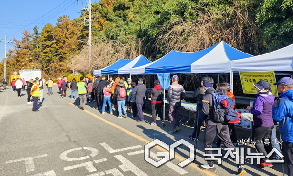 (사진제공/창녕군) 제10회 창녕낙동강남지개비리 걷기 행사 현장 모습.