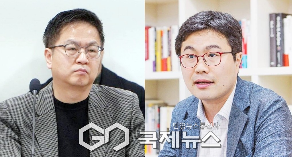 ▲김민주 더불어민주당 선임부대변인과 조용술 국민의힘 대변인/국제뉴스DB