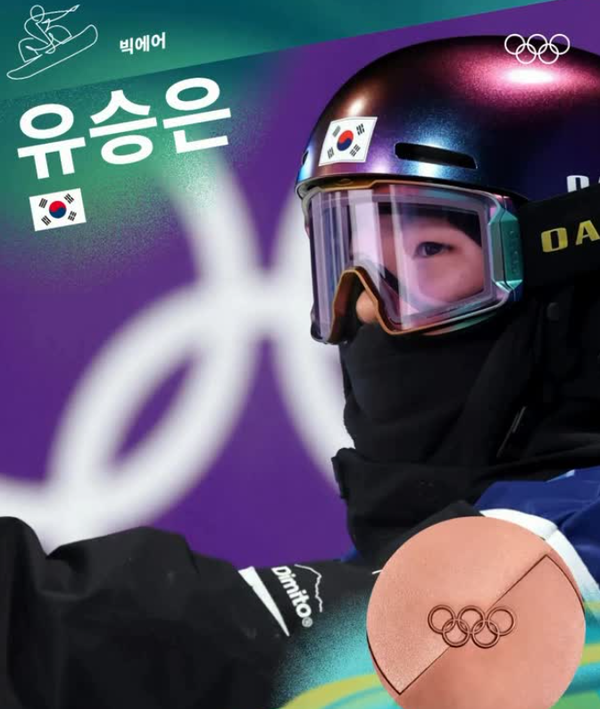 스노보드 빅에어 유승은 동메달…韓 선수단 2번째 메달 < 종합 < 스포츠 < 기사본문 - 국제뉴스