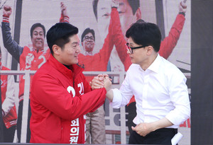 도봉 지원 유세 <b>나선 한동훈 위원장</b>