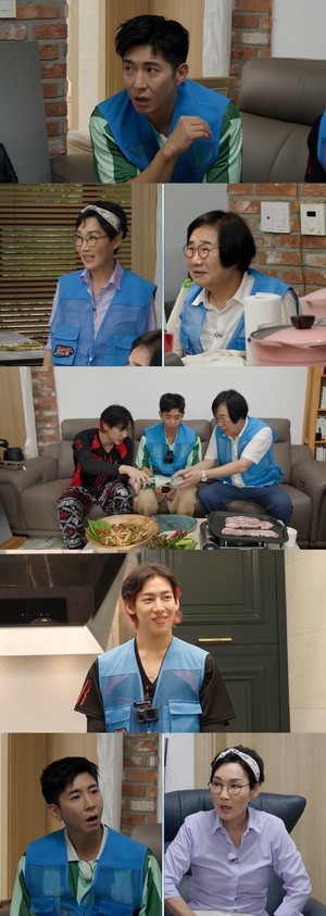 '<b>청소광</b>' 브라이언·뱀뱀, <b>팽현숙</b><b>최양락</b> 집 방문 "그릇만 몇억"