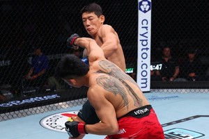 '좀비 주니어' <b>유주상</b>, UFC <b>데뷔전</b>서 28초 만에 <b>KO 승</b>