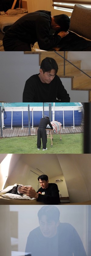 "자나...일어나봐라" <b>배정남</b>, <b>반려견 벨</b>과의 이별에 <b>오열</b>