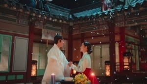 '<b>이강달</b>' 강태오김세정 꽃신 신고 혼인...최고 시청률 7.4%