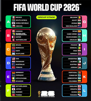 2026북중미 월드컵 일정, 조편성 'A조 한국 <b>축구 국가</b>대표 일정'